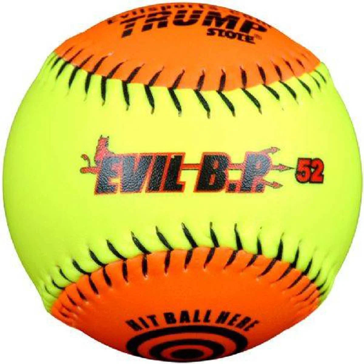12 AK-EVIL-BP52 52/300 Practice Sports Softball Evil Trump® Inch Leather Batting Synthetic