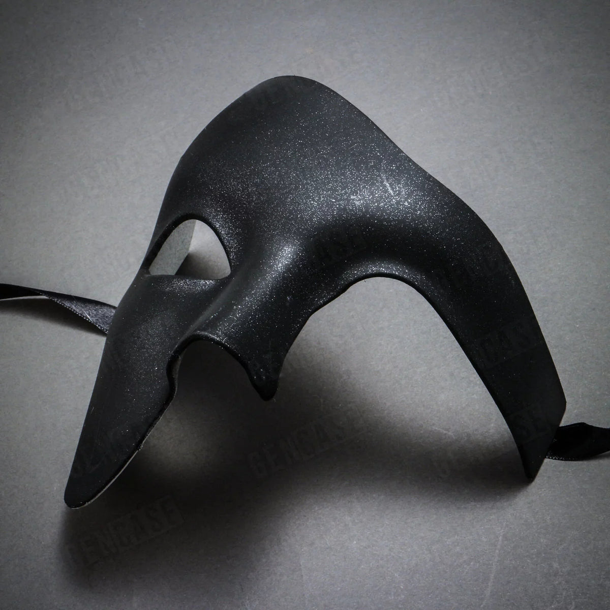 | Mask Costume Venetian Black Masquerade Plain Face Phantom Half Halloween Vintage