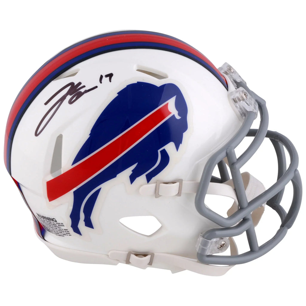 Bills Buffalo Allen Josh Helmet Speed Autographed Riddell Mini
