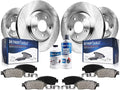 Replacement - 2014 2012 Detroit : Front Rotors Brake 2016 2015 Terrain Front Pads GMC Brakes Equinox Ceramic Axle Kit 2010-2017 and Rotors 12.64" Chevrolet Brake 2017 2010 inch 2011 for Rear 2013