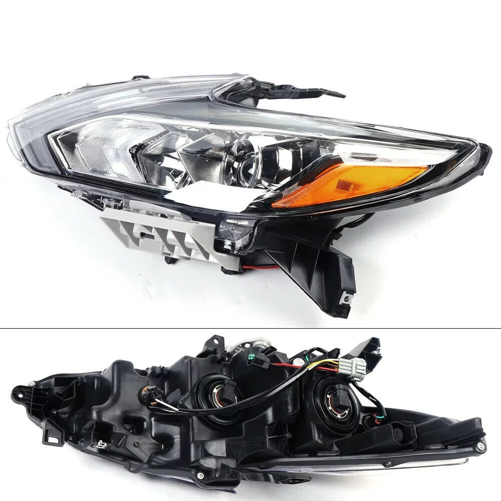 Right 2016 Chrome Headlights 2018 for + Left Housing 2017 Nissan Pair Altima