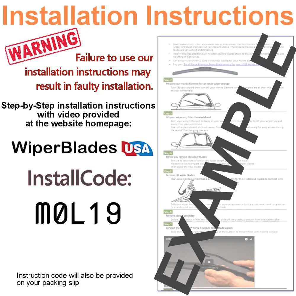 A4 2019 w/Rear Blade (Set allroad of Audi Wiper 3) Wipers Beam