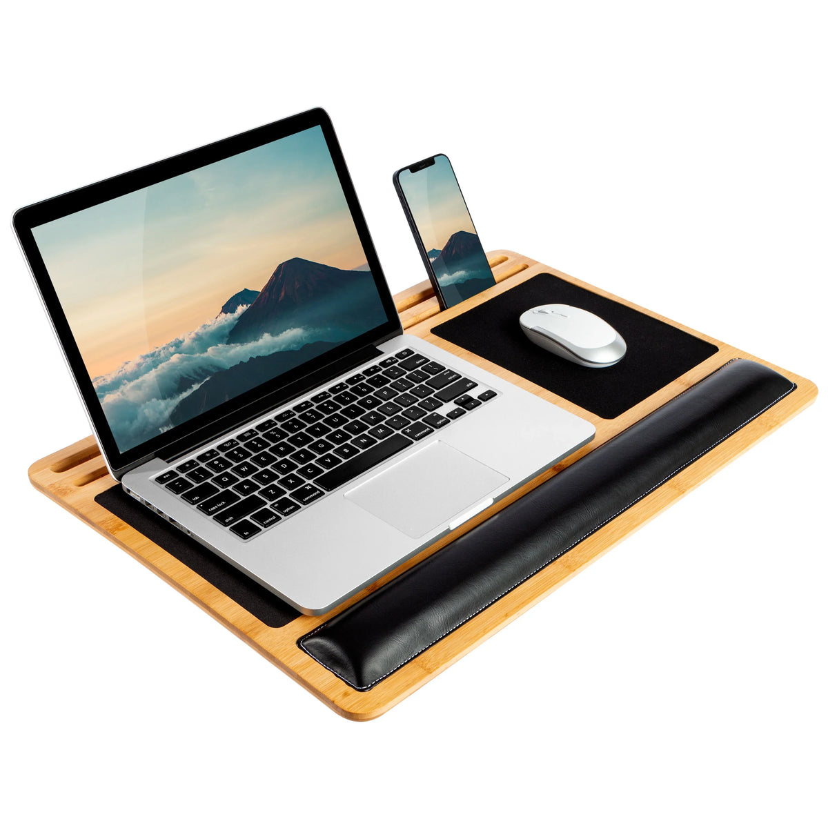 to Laptop LapGear Pro Board, Lap up 17.3-in Fits Bamboo Natural,