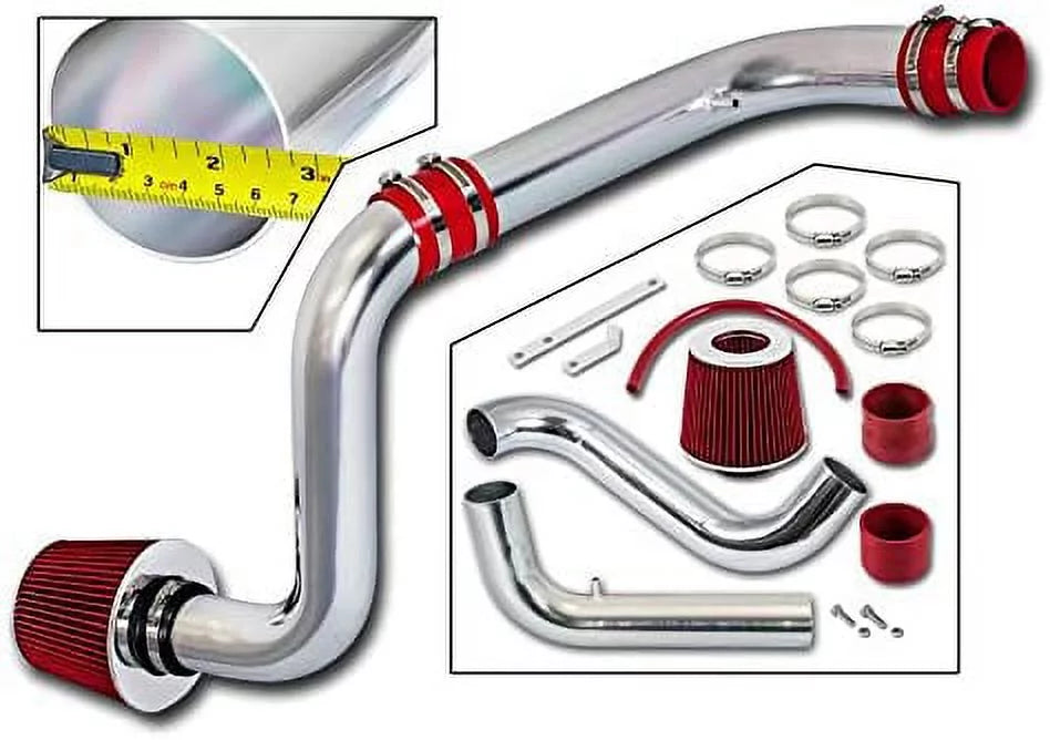 RED Compatible GS Cold Intake Models 94-01 LS Integra Air Acura Filter Racing + Kit For RS Combo Rtunes