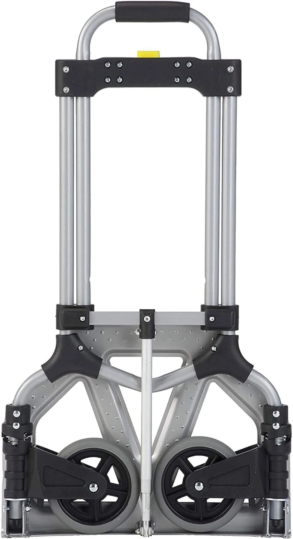 Hand 160Lb Handle, Luggage Truck MCI Cart Pack) (2 Folding Silver/Black Personal W/Telescoping Steel Capacity