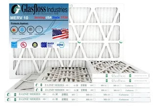 x MERV inch) in Air Glasfloss 23.5 Furnace 10 dimension: - -Qty:4 35.5x7/8 (Actual - Made Filter USA - 24x36x1