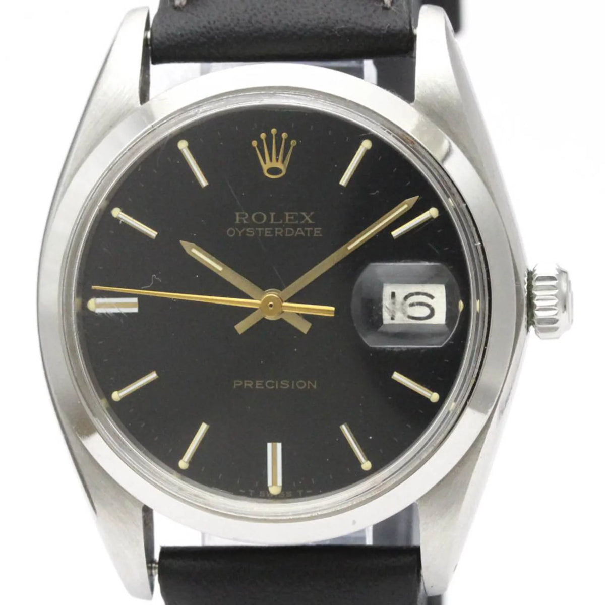 Vintage Date BF555830 Steel 6694 Used Watch Authenticated Hand-winding Oyster Precision Mens