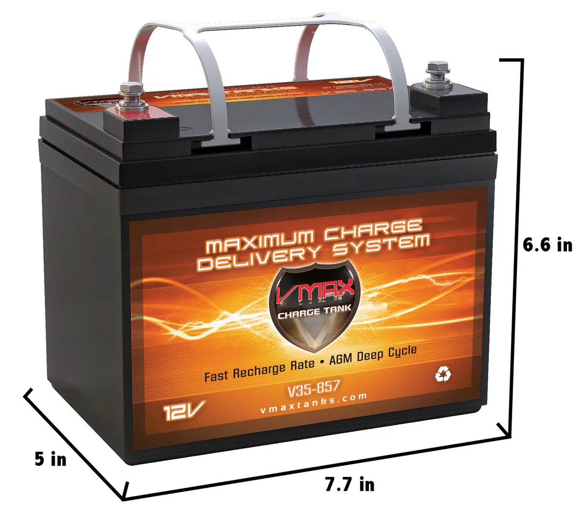 35AH U1 40 12V Trolling V35-857 Bulldog Motor for Motorguide Vmaxtanks Battery