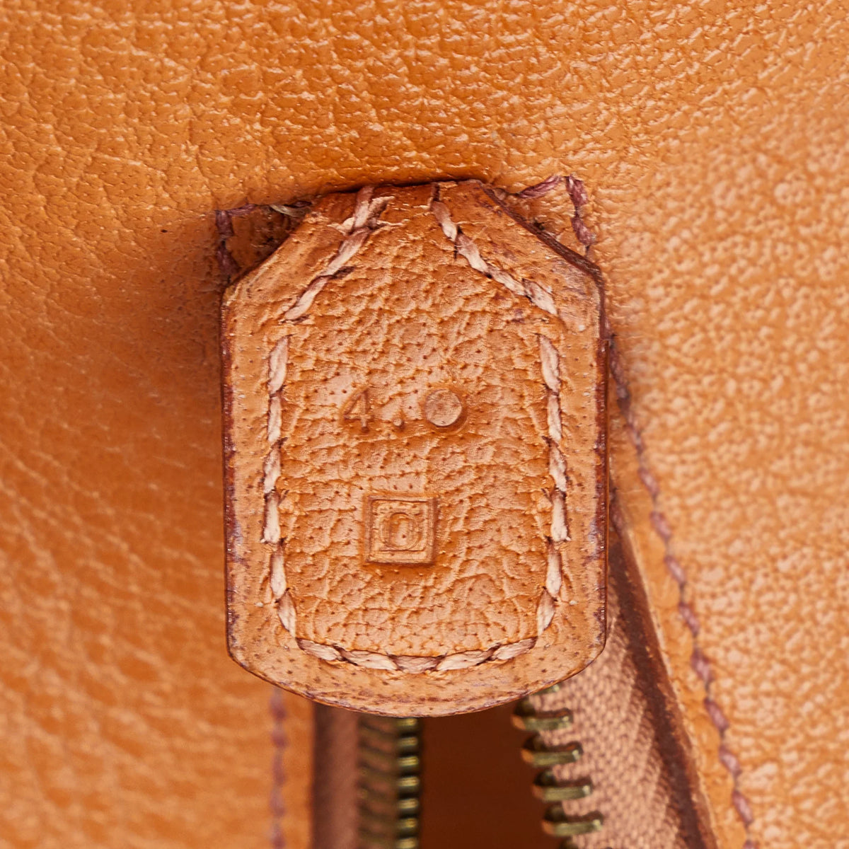 Calf Leather Hermès Unisex Tote Galop Pre-Owned Bag Authenticated Brown (Good)