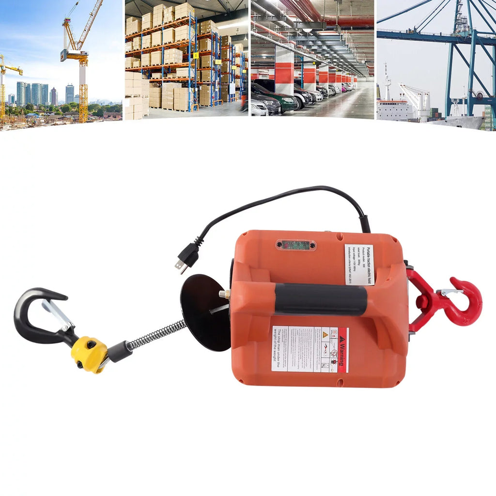Lift Remote Control Winch Wireless LBS 3-in-1 Crane 1100 110V Portable ZhdnBhnos Hoist Kit Electric