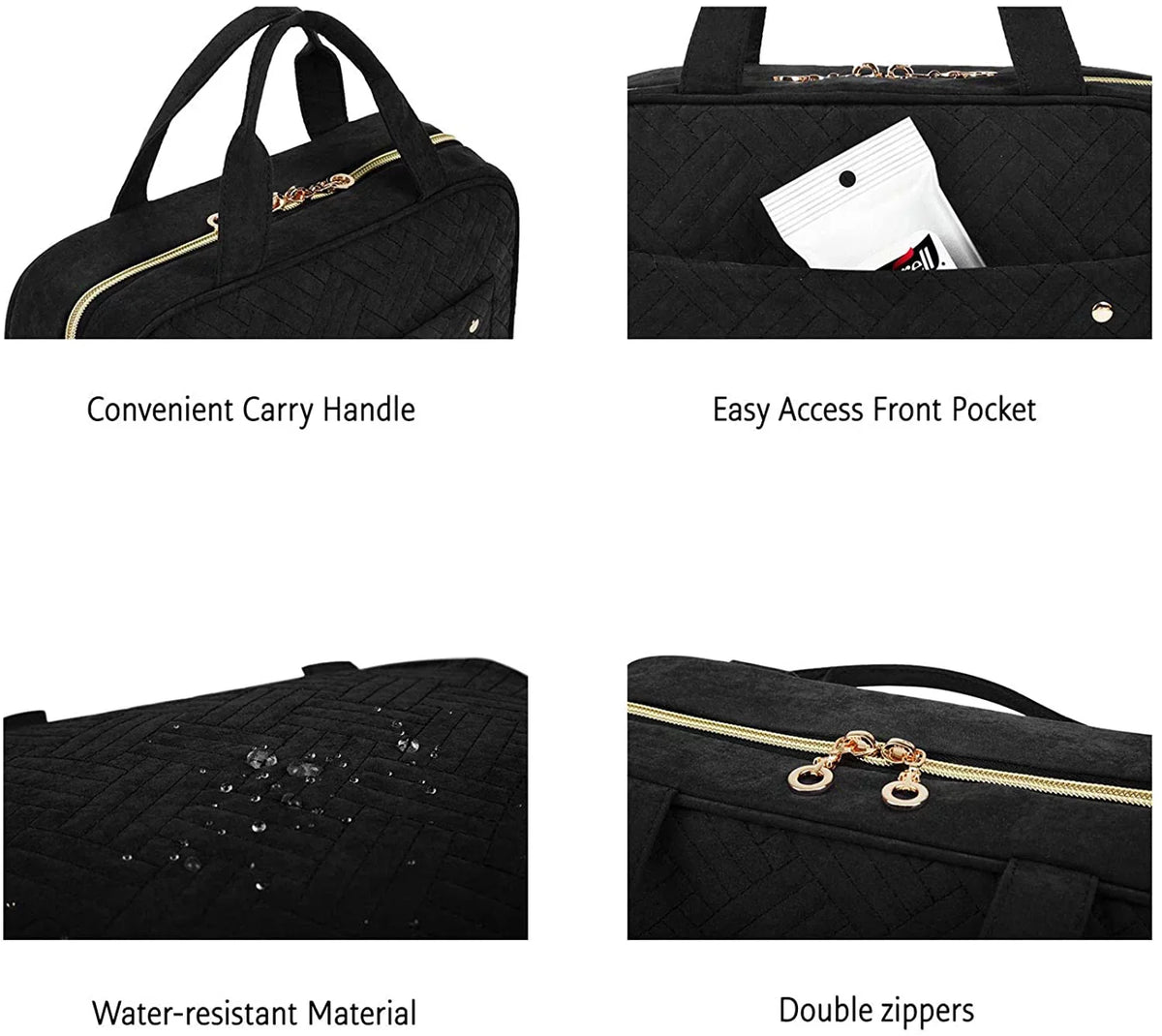 Hook, Sized Cosmetic with Toiletries Bag Shampoo, Organizer liquid-resistant Travel for Hanging Accessories, Bag Makeup Full Bag Container, Toiletry Travel