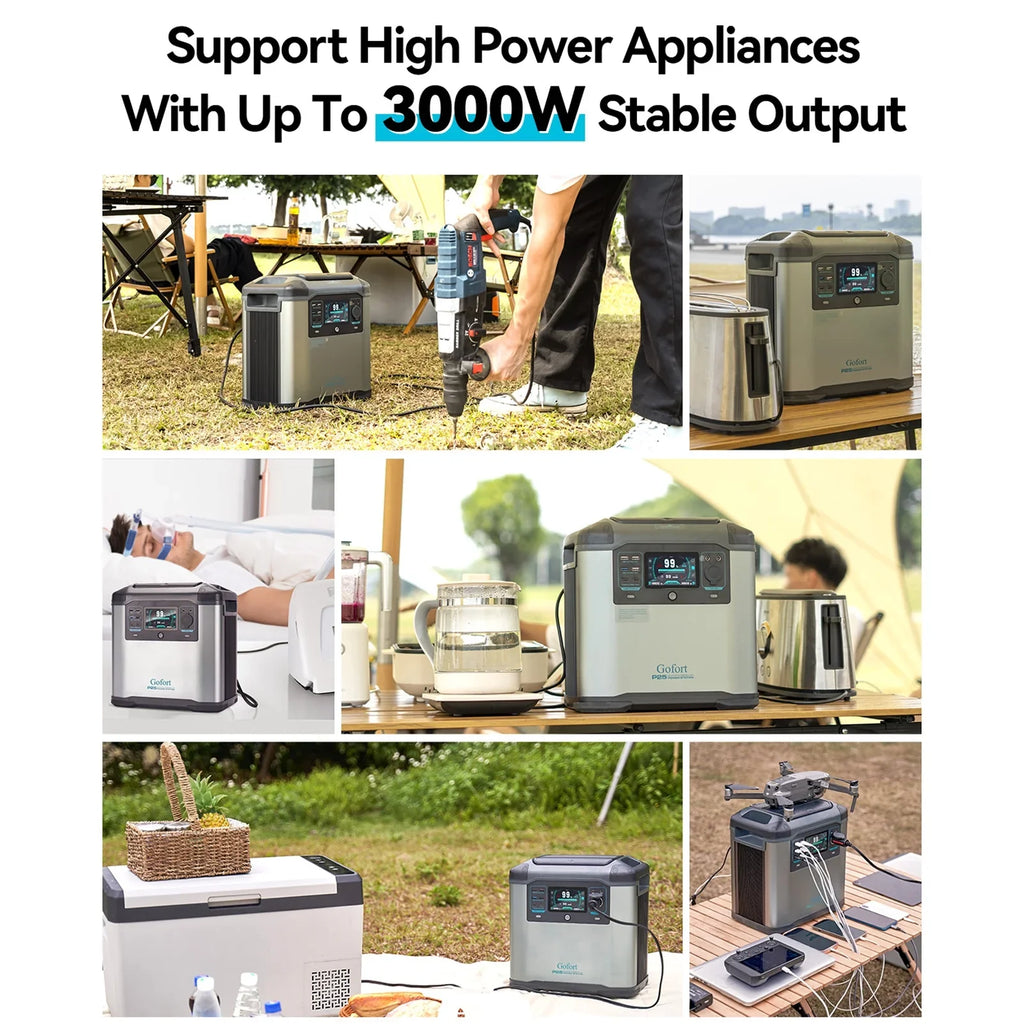 Gofort Off-Grid Portable Station Power for Reliable Living Solar Generator 2000W