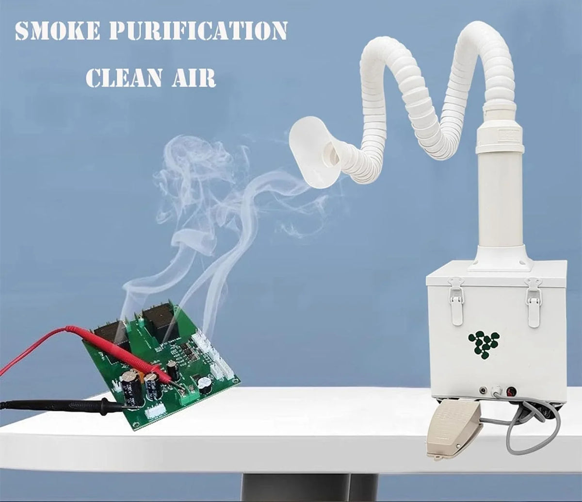 Extractor Purifier Welding Switch Smoke Foot with Dry Fume Portable 12V Welding Purifier Smoke