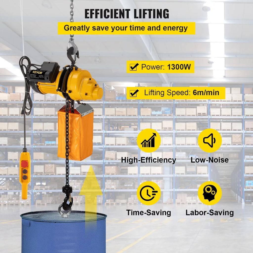 lbs Pulley Remote Ceiling Electric Used Winch Control, Overhead 10ft Height, of Hoist, Lift Crane 14.8ft w/ In Winch Factories, Garage VEVOR 1100 Warehouses, Wired Electric 110V Construction Lift