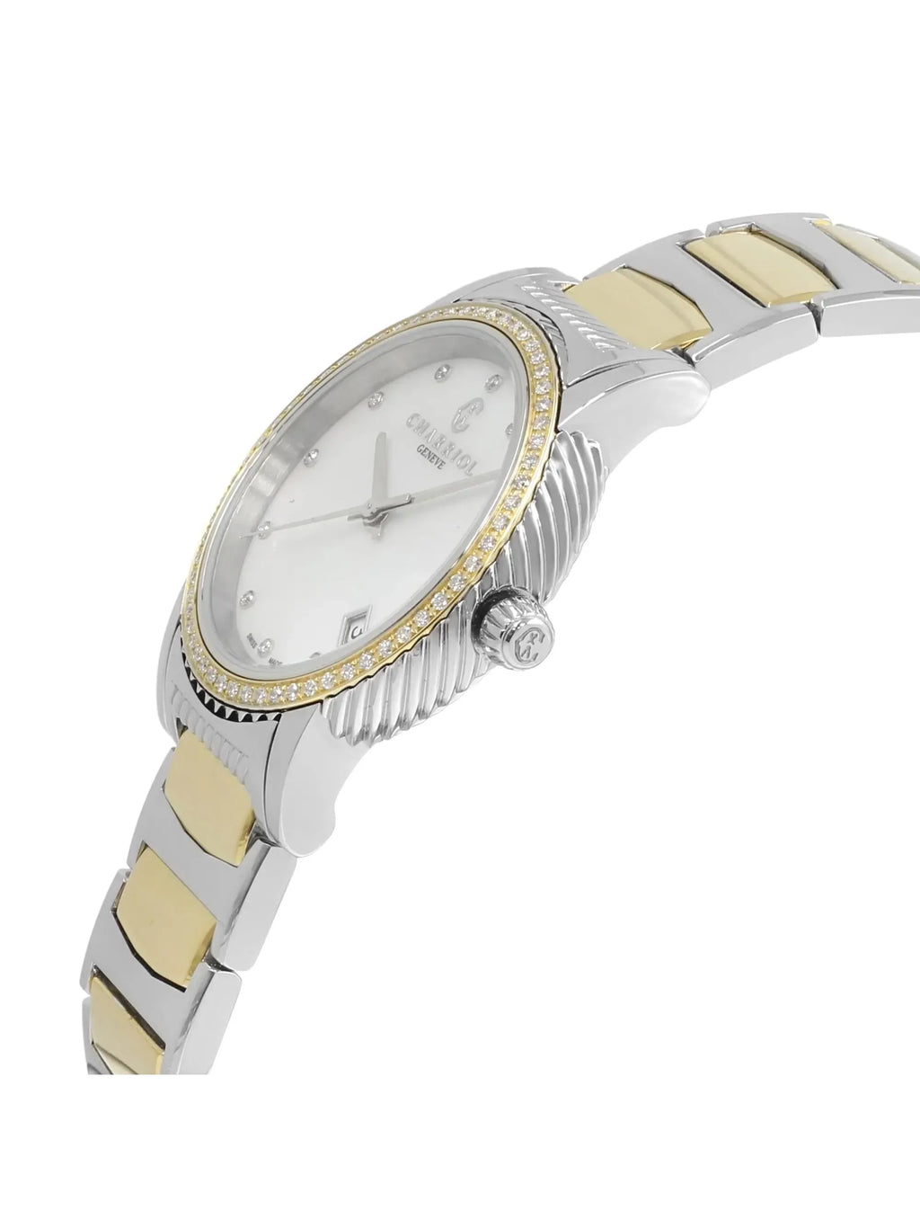 Charriol defects P33SY2D.921.001 Ladies New Parisii 0.40cttw Quartz with Watch