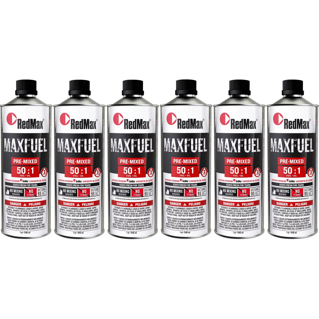 2-Cycle 94 50:1 Pre-Mixed RedMax 6 Fuel Octane Engines Quart 581158801 Oil Pack