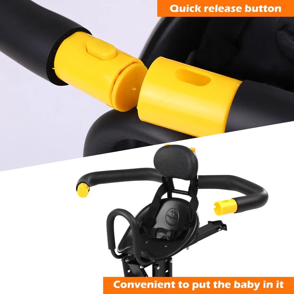 Your Convenient Lightweight Pedals Back Kids Enjoyable Cycling with Rest Saddle with and Child Foot and