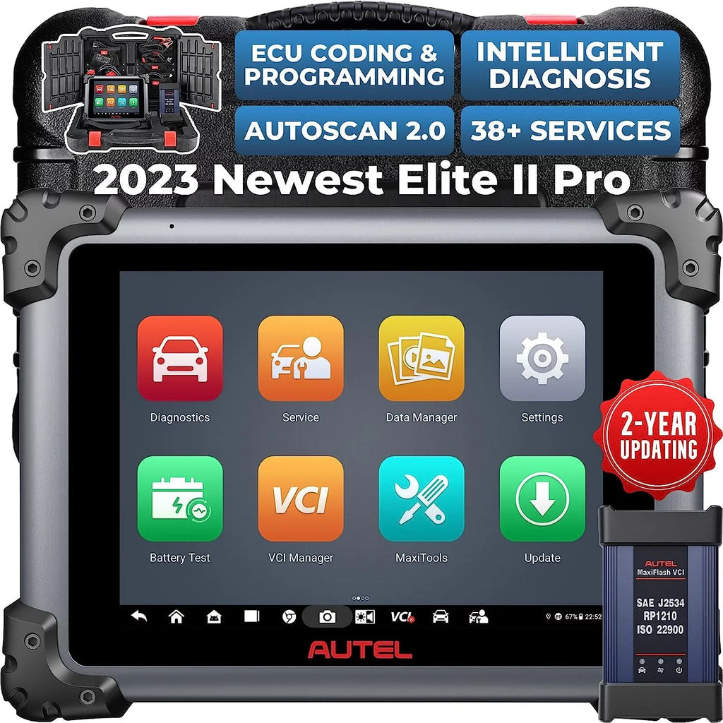 2 Coding, J2534 Services II Scan MS919/ 38+ Diagnostic Elite & 2 Autel Ver. Diagnostic of New Car Programming Elite ECU Tool Years Intelligent 2.0, MaxiSys MS909/ Pro Free