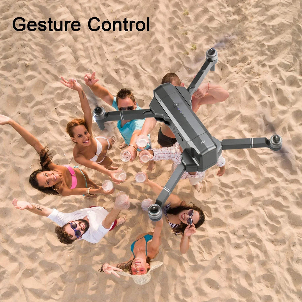 with with Motors, Drone 30 4K Me, Pro Waypoint Carrying GPS Camera Case FPV Compatible UHD Brushless RC for VR, F24 Time, Contixo with Quadcopter Adults, Foldable Camera Minutes Flight Follow