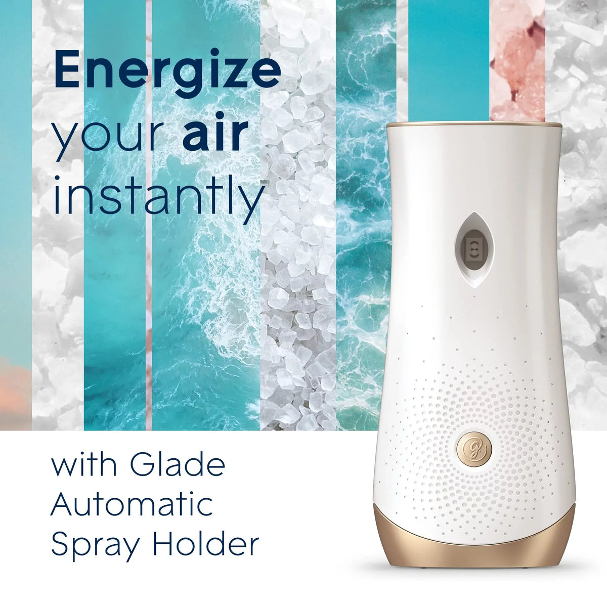Home Refill, For Freshener 2 And Salt, Count 6.2 Air Oz, Automatic Bathroom, Glade & Spray Sky Sea