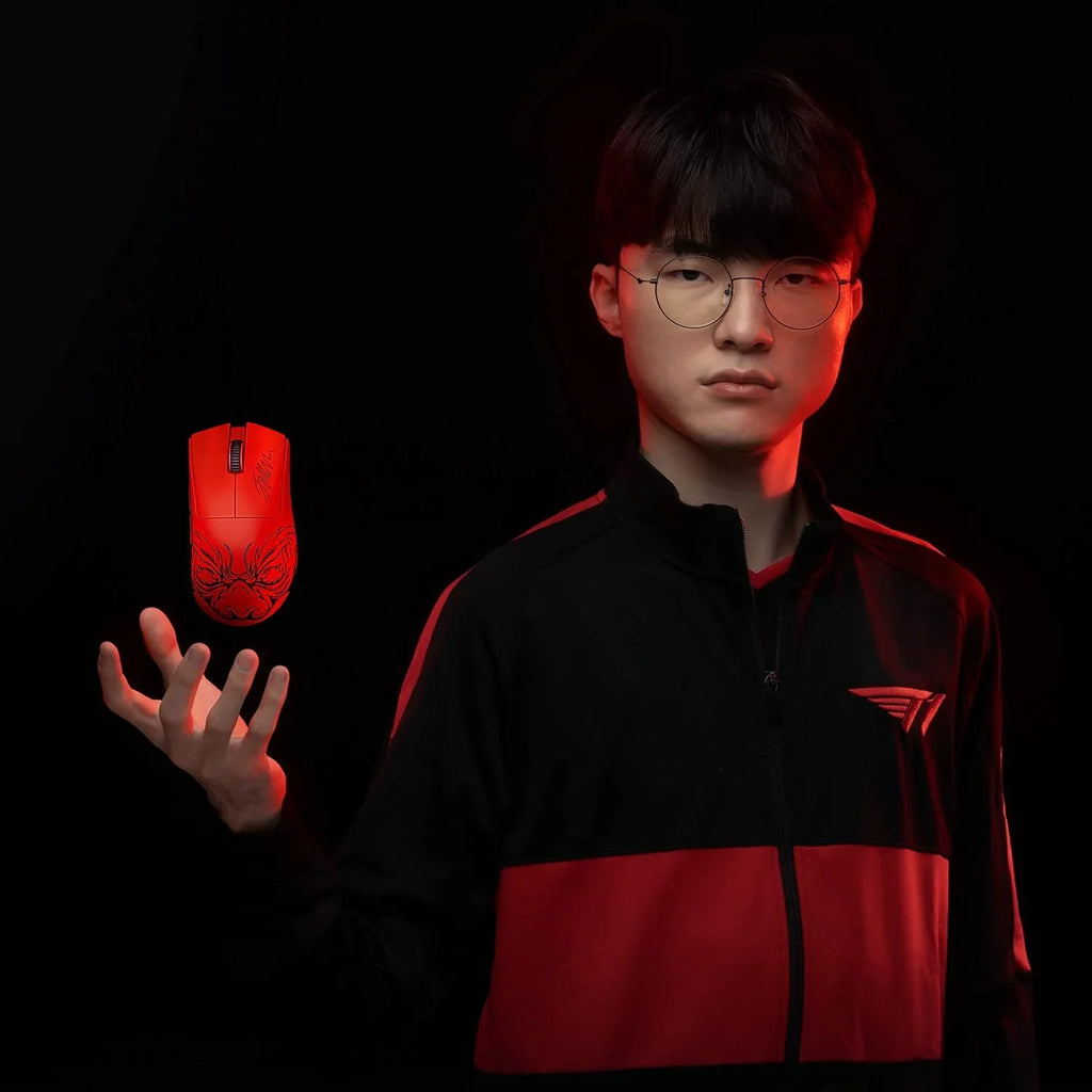 Faker Ergonomico Razer HyperSpeed) 63g, Ottico V3 da Pro Pro del Wireless Interruttori per Mouse 30K, Leggero - leggero Mouse Wireless (Design Edition E-Sport Sensore Gen-3, Focus DeathAdder
