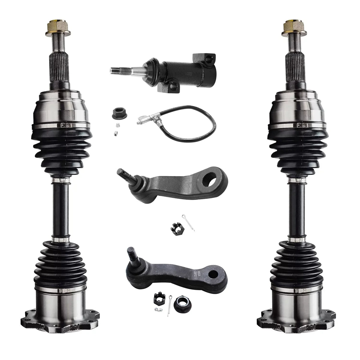 Tie Arm Control GMC Axle Joints Wheel for Bar Rods Pitman Front Steering 1999-2006 Upper Silverado Axles Replacement Links Sierra Sway Kit w/Ball 1500 Idler Chevy End - Hubs 17pc CV Arms Detroit