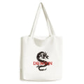 Canvas Tote Handbag Animal West Myth Satchel Casual East Bag Shopping Dragon