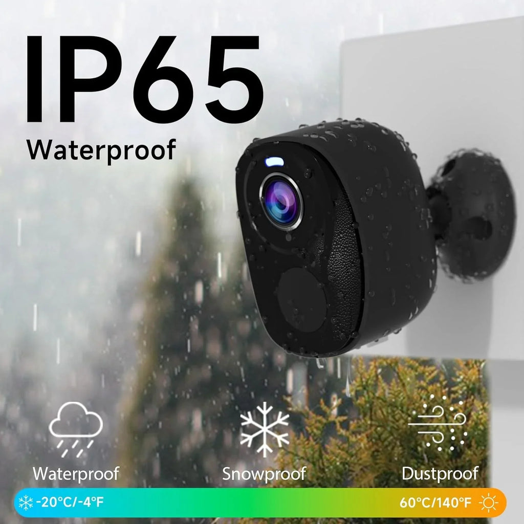 Storage, with Security Camera SD/ Wireless exterior, Motion Audio Powered for Color Security 2K (BW4-G-4Pack) Fee, Cameras AI Night 2-Way Battery No Free Detection, Cloud IP65, Monthly Home Vision,