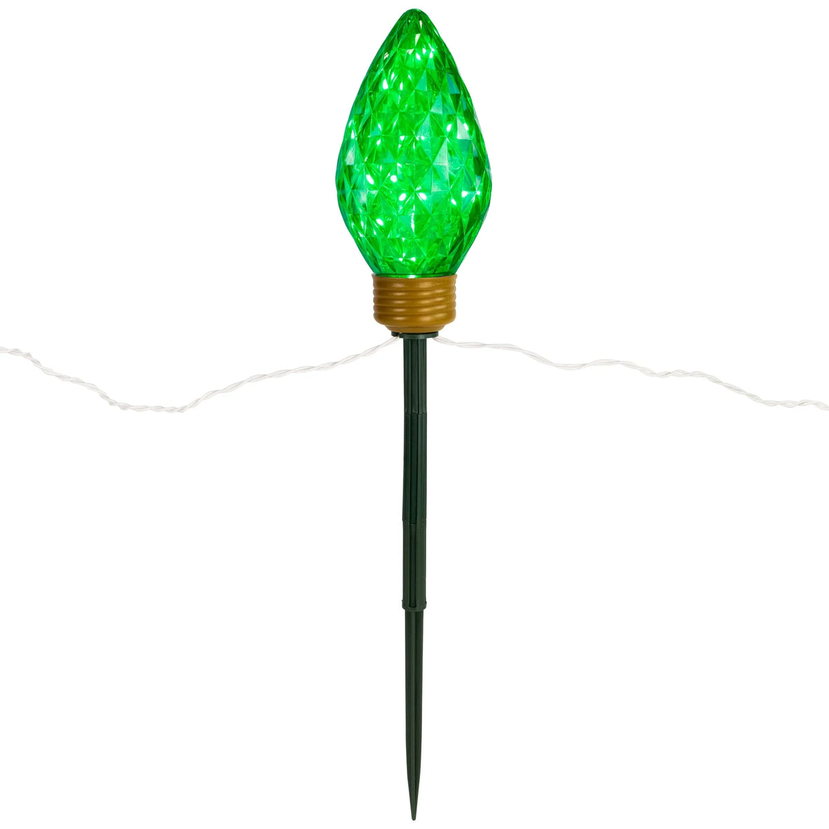 Multi-Color Lawn 3ct C9 Lighted Marker 3 Northlight LED Christmas Stakes Pathway ft -