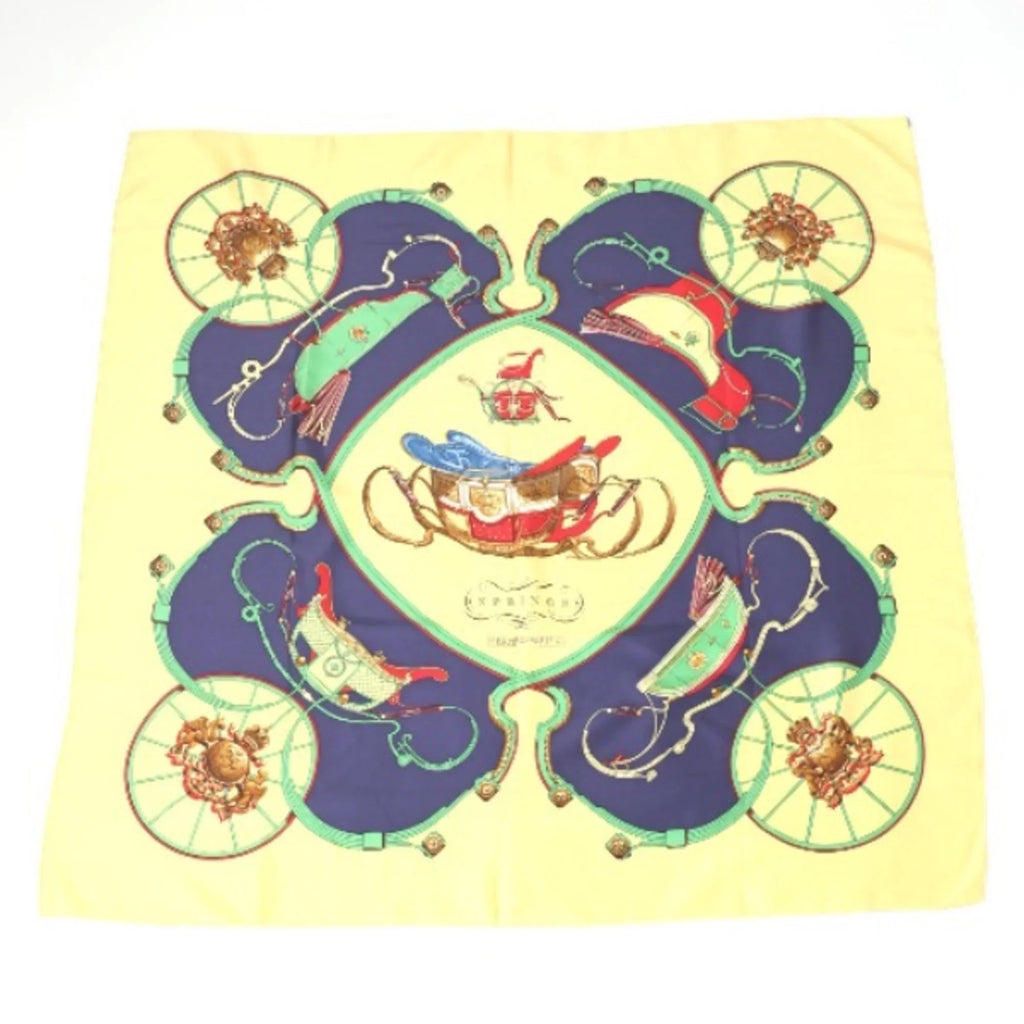 Yellow Carre90 HERMES (Good) Hermes Pre-Owned SPRINGS Scarf