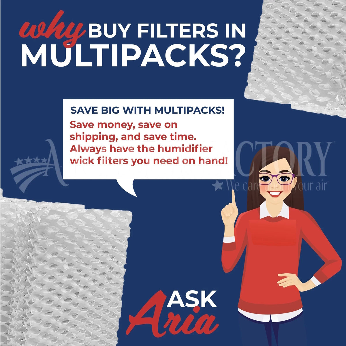 Humidifier BWF1500-UC Air Factory Filter 3-Pack Bionaire by for Filter Compatible