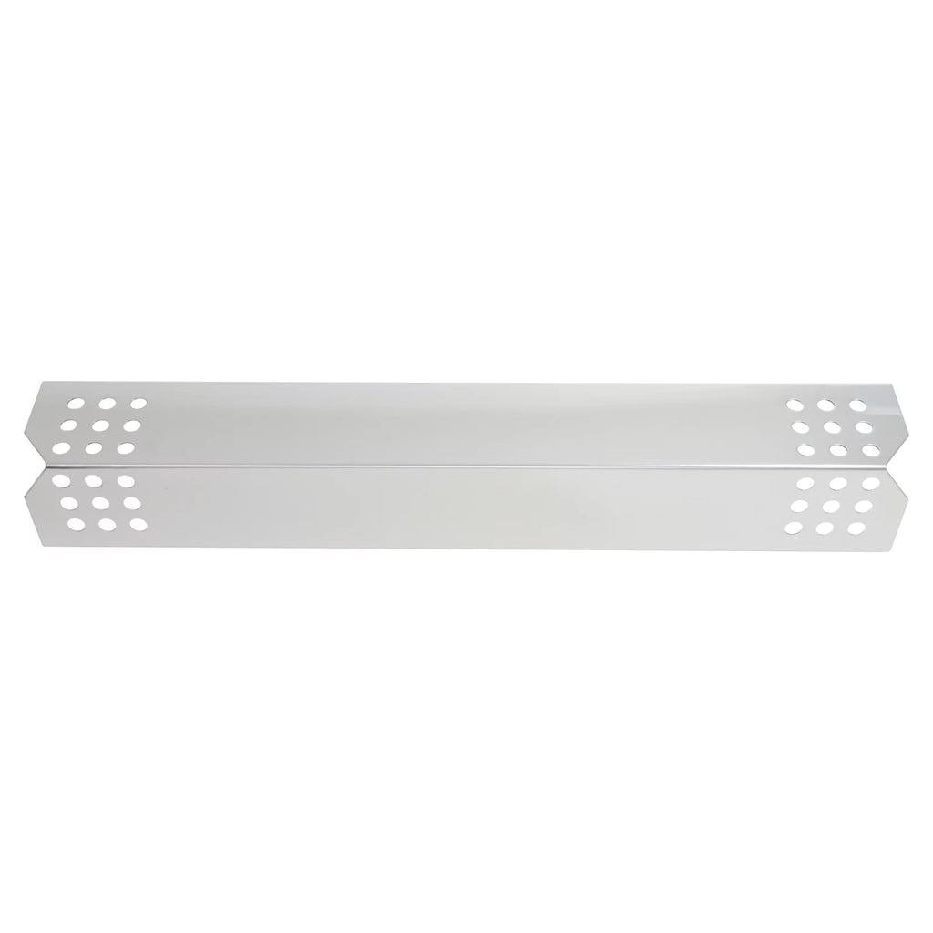16 720-0727 - BBQ Shield Heat Flame Kitchenaid Steel Tamer, Bar, Barbeque for Grill Parts Plate Burner Cover Tent 2-Pack Compatible Vaporizer 1/8" Flavorizer Replacement Stainless Bar,