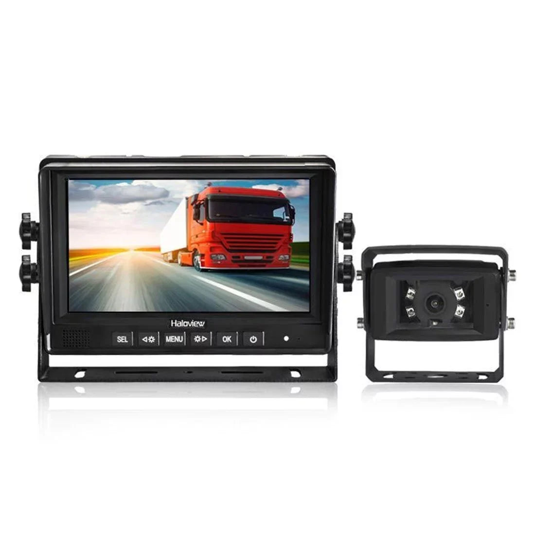 Car (MC7601) LCD IP69K Waterproof MC7601 for Kit Haloview Camera Truck/Trailer/Bus/RV/Pickups/Camper/Van/Farm Camera Monitor View Backup 7'' and Rear Machine System Reversing