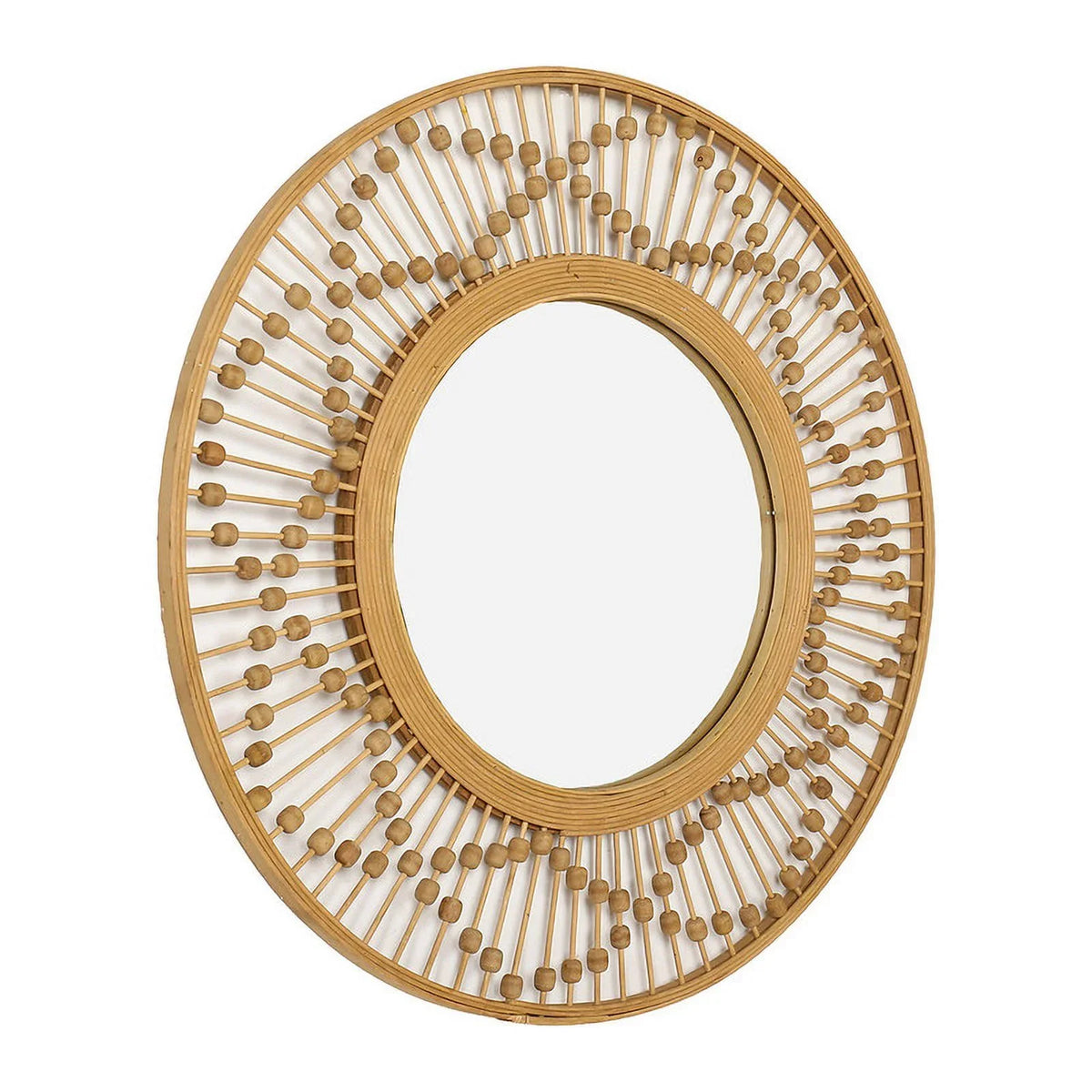 Mirror Round Wall Sahara Frame Sunbeam Bamboo Wide