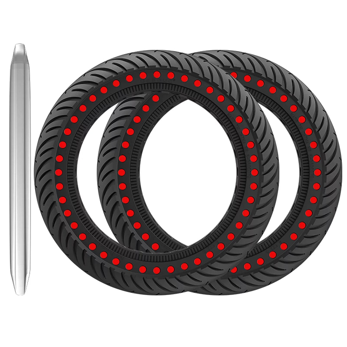 for Inch proof Rubber E Mounting Tyre Tool 2pcs Tire 8.5 Puncture Tomshoo Solid M365 Set Riding with