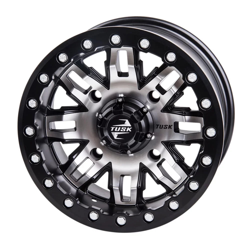 15x7 For 5.0 2 YAMAHA Sport Wolverine Beadlock 4/156 Machined/Black Tusk 1000 Wheel RMAX Teton + 2022 2.0