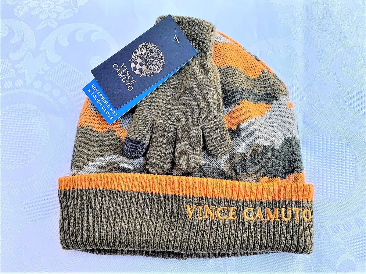 Reversible OSFM, Camo Vince Camuto Hat Gloves, & Boy's Touch