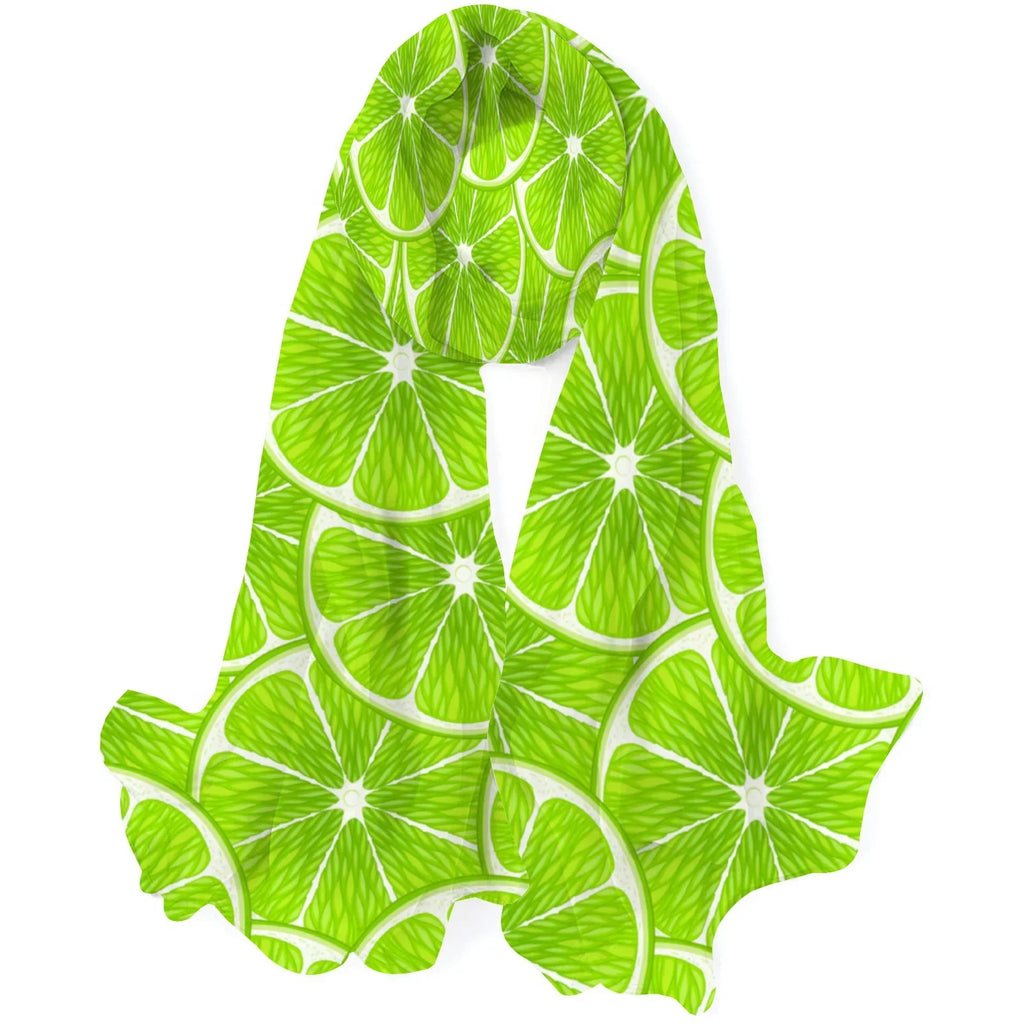 Hair Women Sunscreen for Long Lime Large Gift Scarf Wraps Oblong Wraps Headscarf Packed Slices Neck FREEAMG Shawls Silk