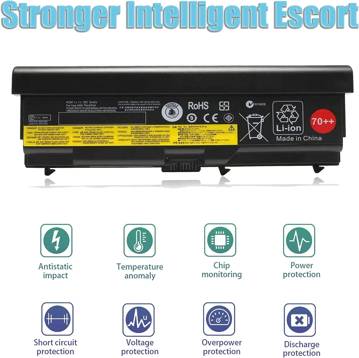94Wh T430 T520 70++ W510 for W530 T530 0A36303 L430 Lenovo Bovekeey T420 T510 T410 L530 L412 ThinkPad y W520 L420