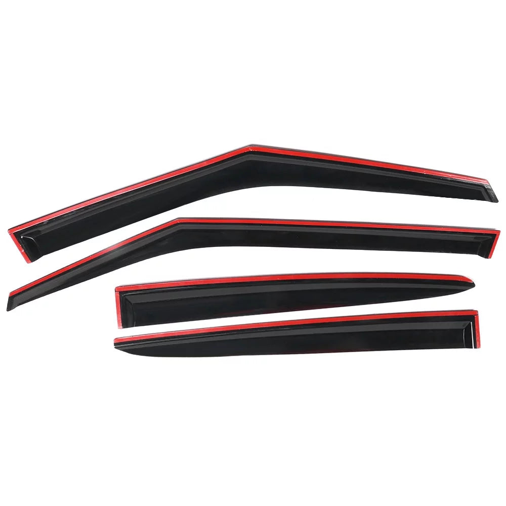 Window Outside Mount 4Pc 2018 Visor Set Guard 2013 2015 2017 Veloster 2016 Hyundai Compatible Rain 2012 Deflector Ikon 2011-2018 Motorsports with Vent 2011 2014