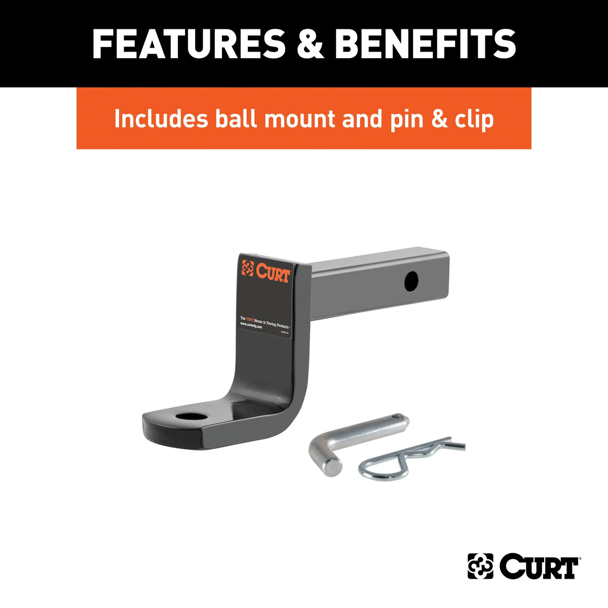 Mount, with Class Ball 1-1/4-Inch Compatible 1 Spark Select with Chevrolet CURT Receiver, 114333 Trailer Hitch