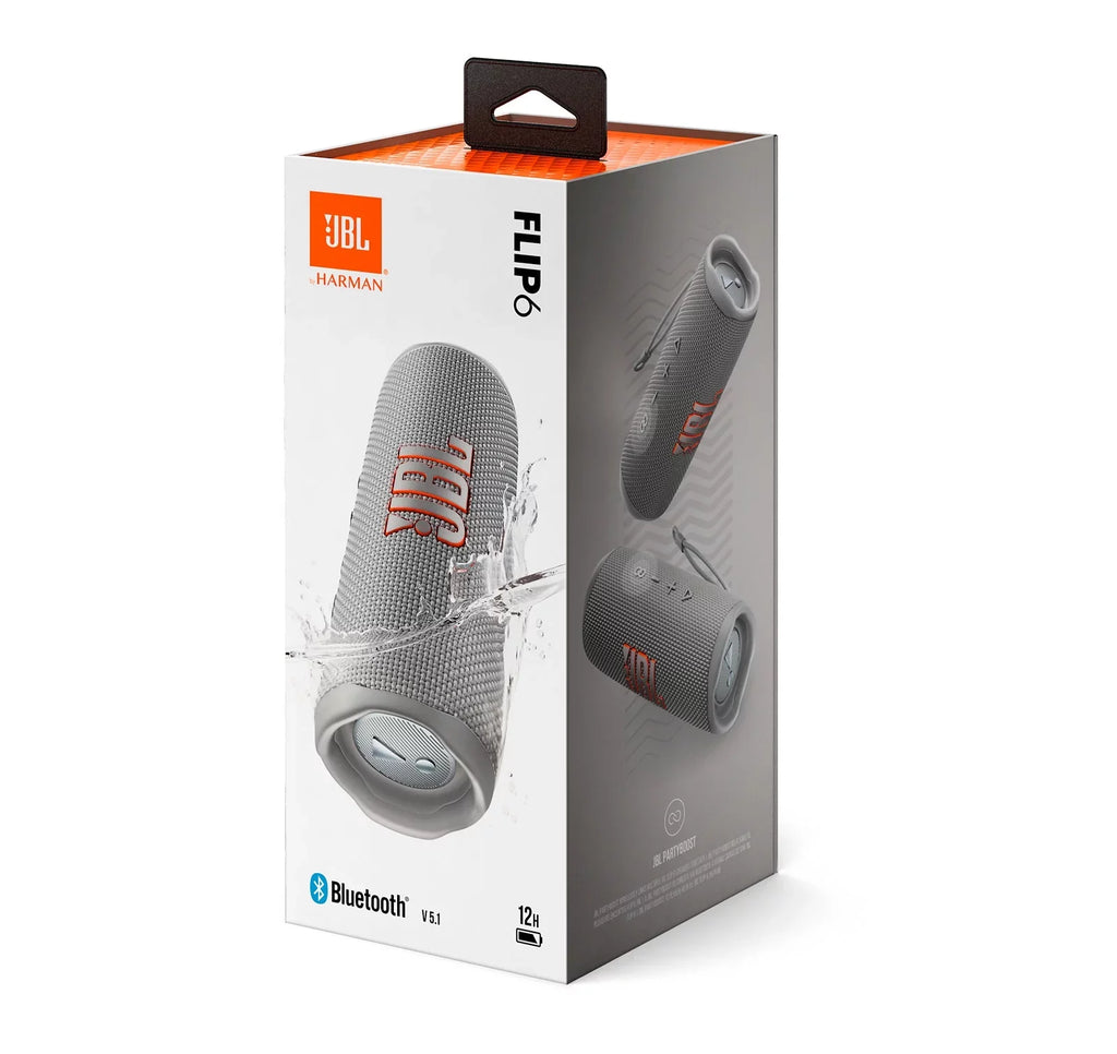 6 Speaker Box Open Bluetooth Flip Portable Gray JBL