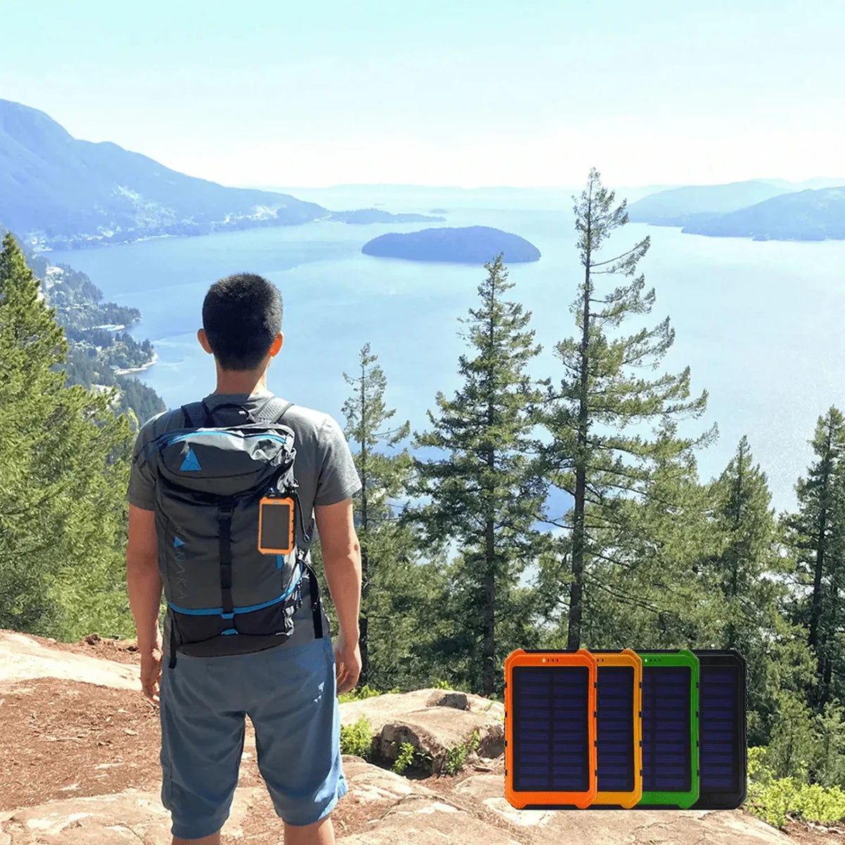 Tablet Power or Solar Charger Bank Roaming Phone