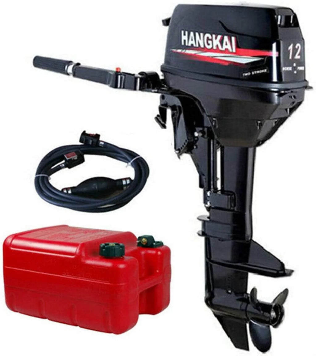 Boat Engine 2 12 HP w/liquid Outboard Stroke Fishing System Cooling Motor FETCOI