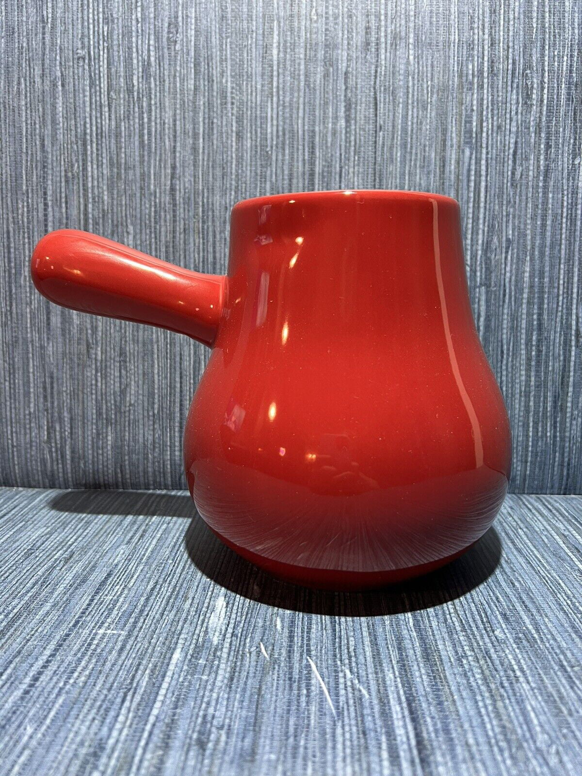 COCOA LL Rae HOT Kitchen Ceremic Red Pot Letter with Dunn White