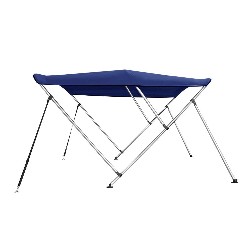 Blue L Boat Cover 6' Bimini Bow Navy 3 79”-84” W Top High New 46" x