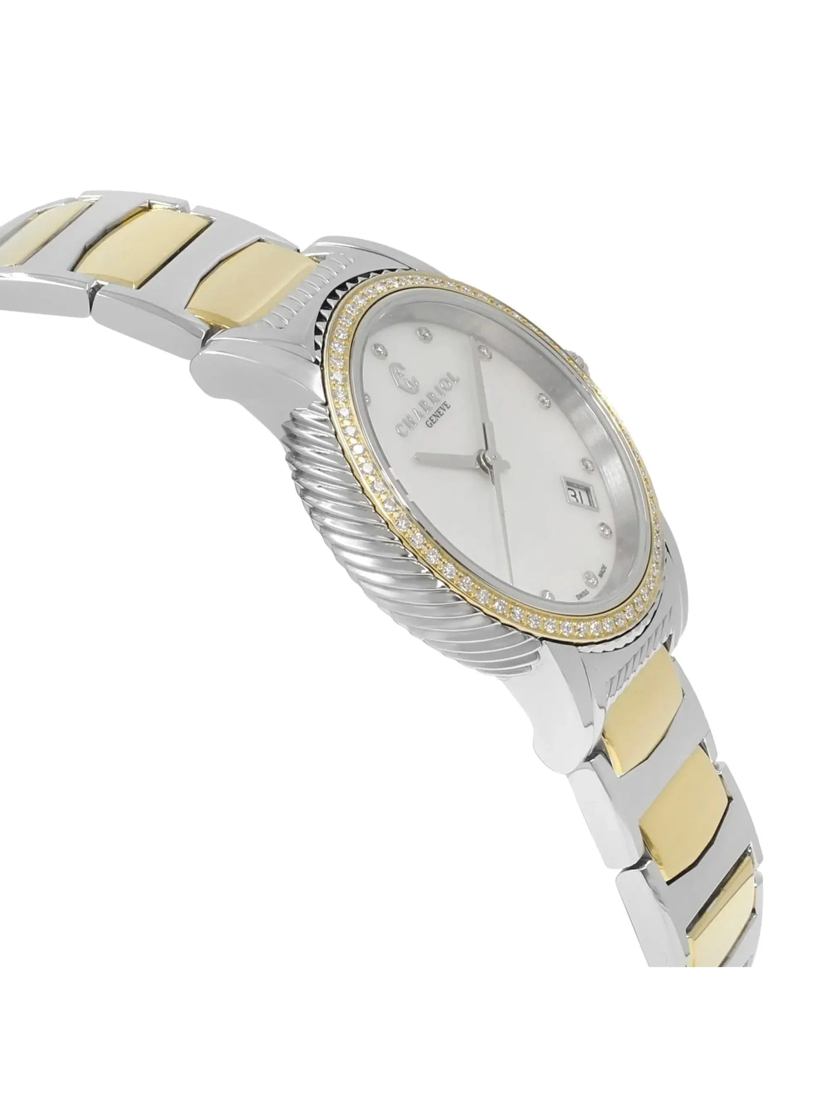 Charriol defects P33SY2D.921.001 Ladies New Parisii 0.40cttw Quartz with Watch