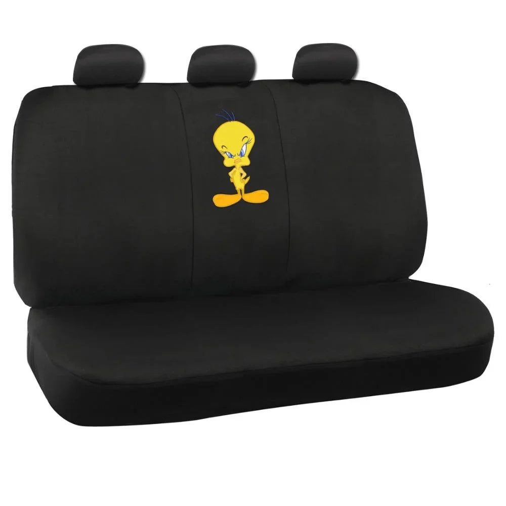 Car Set Car Holiday Accessories BDK Looney Auto Tweety Mats Covers Tunes with - Bird Full Seat Set Gift Floor