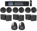 JBL Pendant+Ceiling Home Speakers Cube+(2) 3.5" Receiver+(6) Black Audio 6-Zone