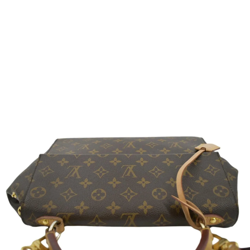 Monogram Pre-owned Shoulder Brown MM Bag Canvas Cluny